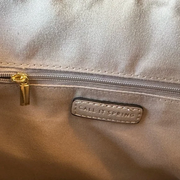 Elegant Call It Spring Tan Handbag Shoulder Bag Women’s Purse MINTY - Picture 11 of 13